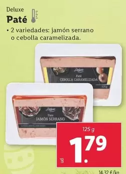 Oferta de Deluxe - Pate por 1,79€ en Lidl