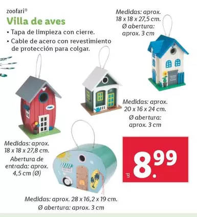Oferta de Zoofari - Villa De Aves por 8,99€ en Lidl