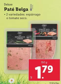 Oferta de Deluxe - Paté Belga por 1,79€ en Lidl