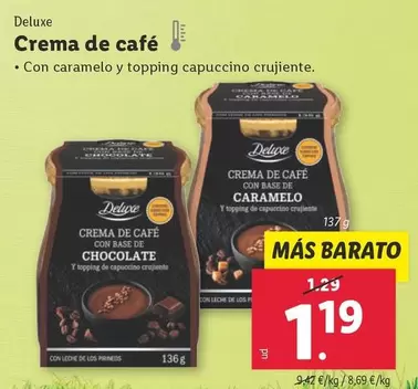 Oferta de Deluxe - Crema De Cafe por 1,19€ en Lidl