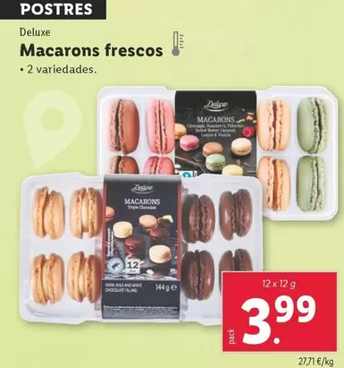 Oferta de Deluxe - Macarons Frescos por 3,99€ en Lidl