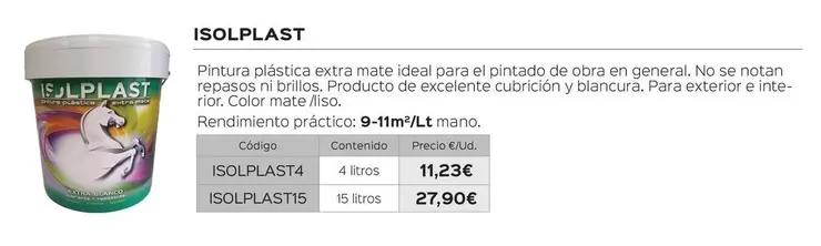 Oferta de Isolplast - por 11,23€ en Isolana