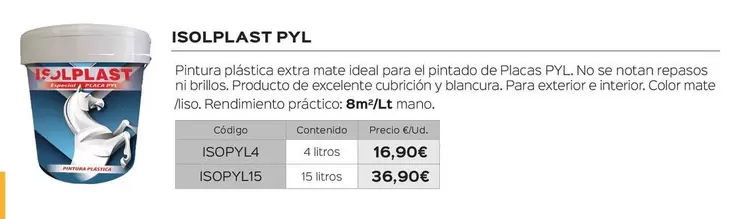 Oferta de Isolplast -  Pyl por 36,9€ en Isolana