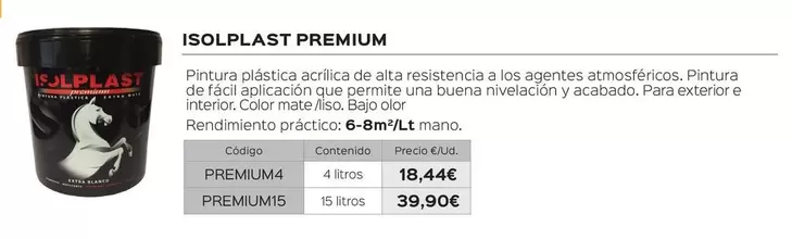 Oferta de Isolplast - Premium por 39,9€ en Isolana