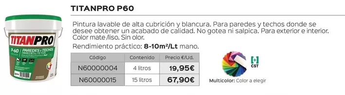 Oferta de Titanpro -  P60 por 19,95€ en Isolana