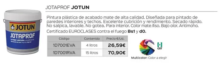 Oferta de Jotun - Jotaproof por 26,59€ en Isolana