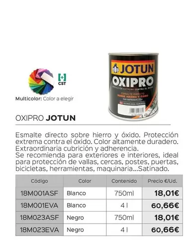 Oferta de Jotun - Oxipro  por 18,01€ en Isolana