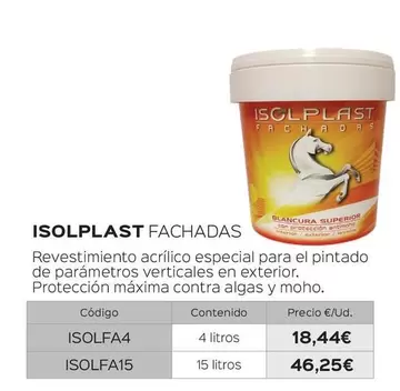 Oferta de Isolplast - Fachadas  por 18,44€ en Isolana