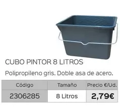 Oferta de Cubo Pintor 8 Litros por 2,79€ en Isolana