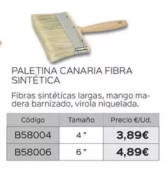 Oferta de Paletina Canaria Fibra Sintética por 3,89€ en Isolana