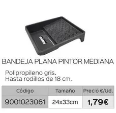 Oferta de Bandeja Plana Pintor Mediana por 1,79€ en Isolana