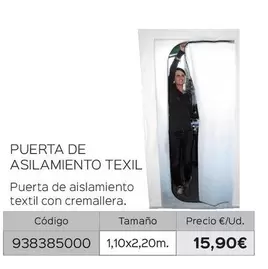 Oferta de Puerta De Aislamiento Textil por 15,9€ en Isolana