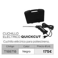 Oferta de Cuchillo Electrico Quickcut por 175€ en Isolana