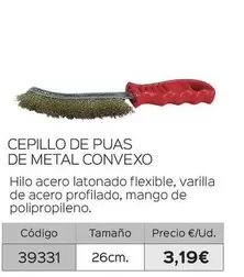Oferta de Cepillo De Puas De Metal por 3,19€ en Isolana