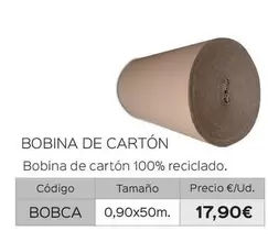 Oferta de Bobina De Cartón por 17,9€ en Isolana