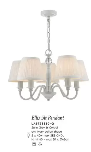 Oferta de ELLIS 5IT Pendant en Laura Ashley