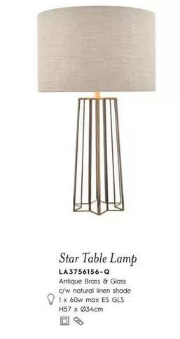 Oferta de Star -  Table Lamp en Laura Ashley