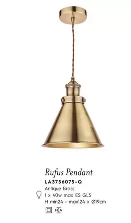 Oferta de Rufus Pendant en Laura Ashley