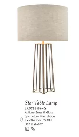 Oferta de Star Table Lamp en Laura Ashley