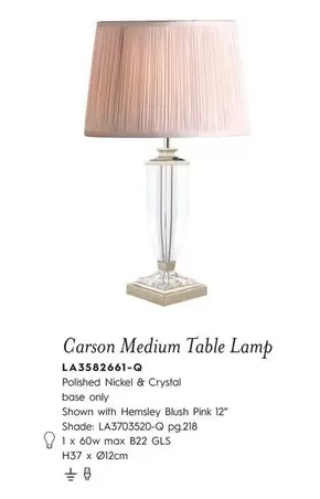 Oferta de Carson Medium Table Lamp en Laura Ashley