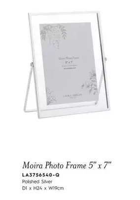 Oferta de Moira Photo Frame 5"x7" en Laura Ashley