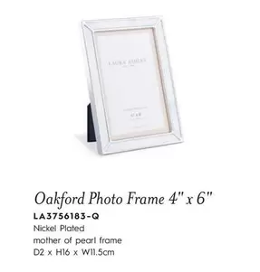Oferta de Oakford Photo Frame 4"x6" La3756183-q en Laura Ashley
