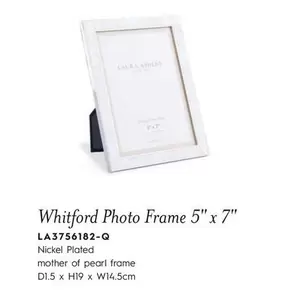 Oferta de Whitford Photo Frame 5" X 7" en Laura Ashley