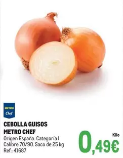 Oferta de Chef - Cebolla Guisos por 0,49€ en Makro