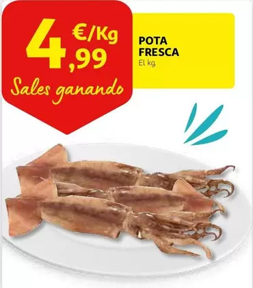 Oferta de Pota Fresca por 4,99€ en Alcampo