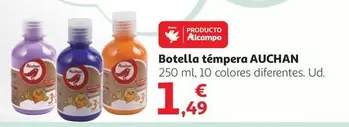 Oferta de Auchan - Botella Tempera por 1,49€ en Alcampo