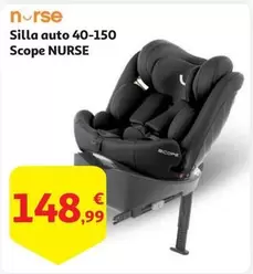 Oferta de Nurse - Silla Auto 40-150 Scope por 148,99€ en Alcampo