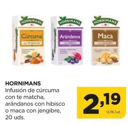 Oferta de Hornimans - Infusión De Curcuma Con Te Matcha por 2,19€ en Alimerka