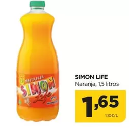 Oferta de Simon Life - Naranja por 1,65€ en Alimerka