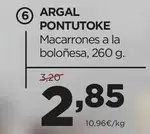 Oferta de Argal - Pontutoke Macarrones A La Bolonesa por 2,85€ en Alimerka