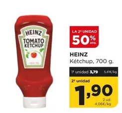 Oferta de Heinz - Ketchup por 3,79€ en Alimerka