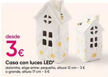 Oferta de Casa Con Luces Led por 3€ en Pepco