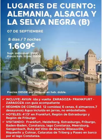 Oferta de La Selva -  Negra por 1609€ en Halcón Viajes