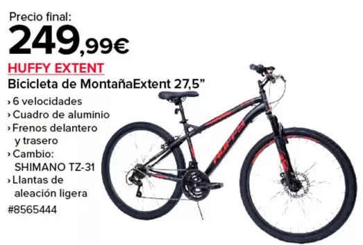 Oferta de Shimano - Bicicleta De Montanaextent 27.5" por 249,99€ en Costco