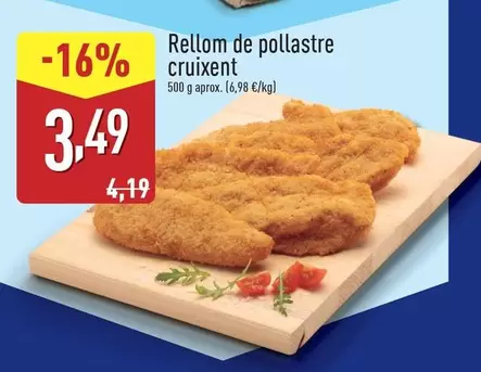 Oferta de Rellom De Pollastre Cruixent por 3,49€ en ALDI