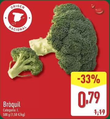 Oferta de Bróquil por 0,79€ en ALDI