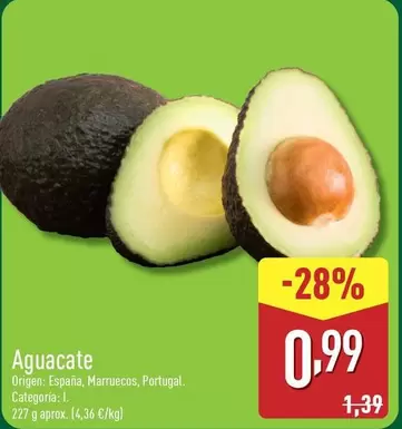 Oferta de Aguacate por 0,99€ en ALDI