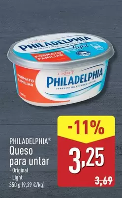 Oferta de Philadelphia - Queso Para Untar por 3,25€ en ALDI