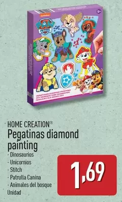 Oferta de Home Creation - Pegatinas Diamond Painting por 1,69€ en ALDI