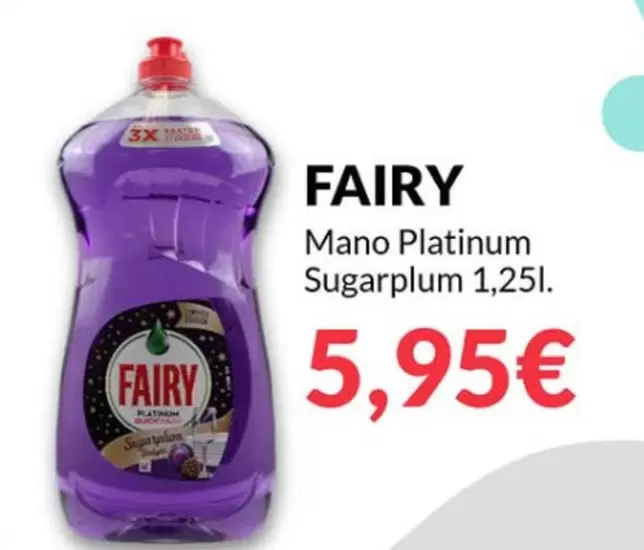 Oferta de Fairy - Mano Platinum Sugarplum por 5,95€ en PrimaPrix