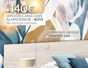 Oferta de Opcion Cama Con Almacenaje por 140€ en Mondo Convenienza