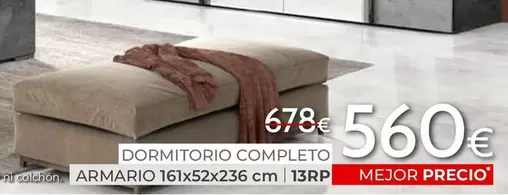 Oferta de Dormitorio Completo Armario por 560€ en Mondo Convenienza