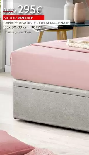 Oferta de Canape Abatible Con Almacenaje por 295€ en Mondo Convenienza