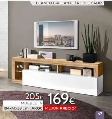 Oferta de Mueble Tv por 169€ en Mondo Convenienza