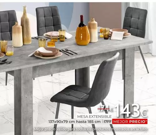 Oferta de Foto - Mesa Extensible por 43€ en Mondo Convenienza