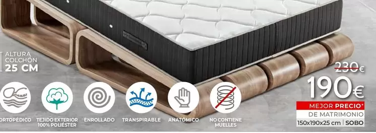 Oferta de Enrollado Transpirable Anatomicos por 190€ en Mondo Convenienza